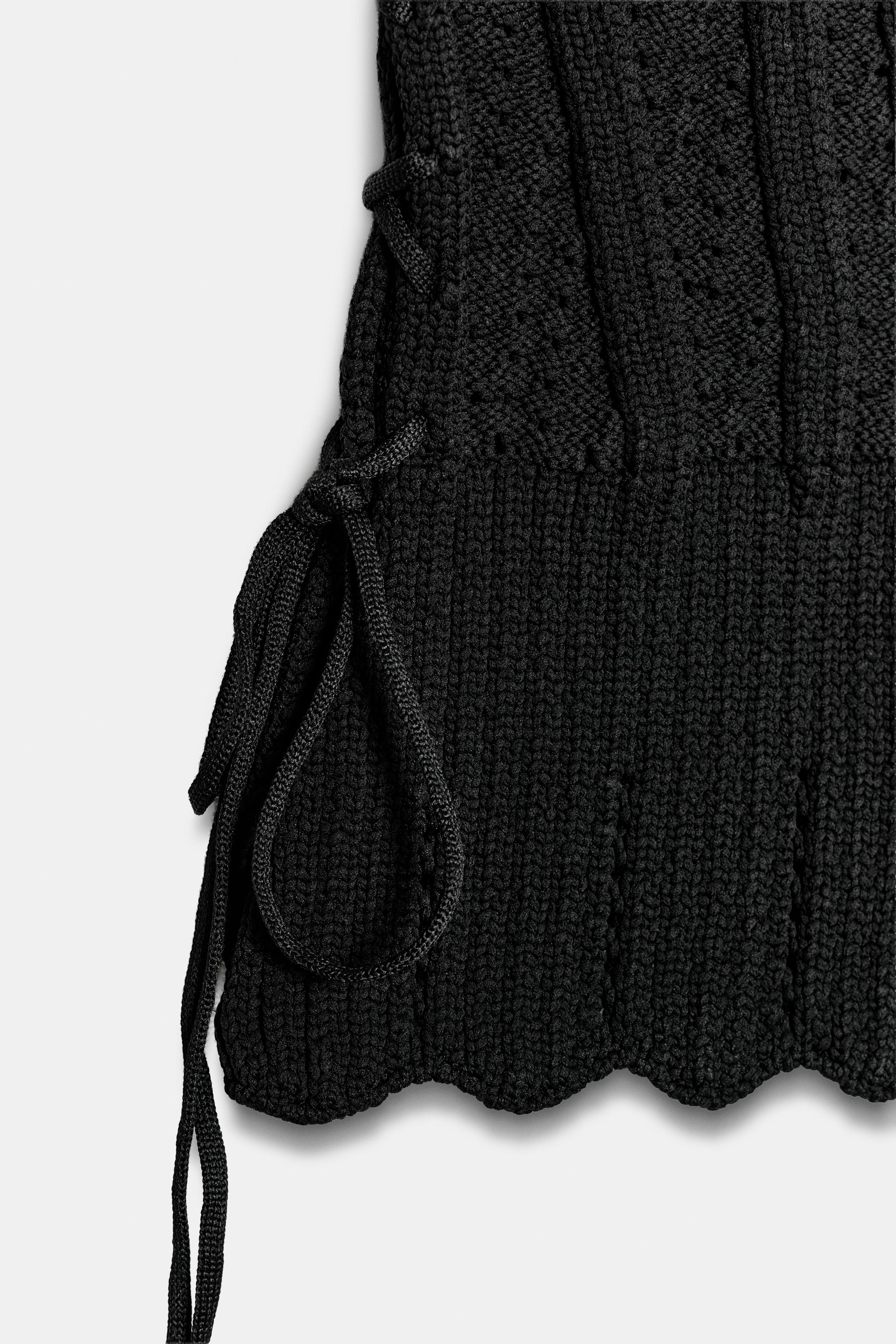 LACED KNIT CORSET TOP